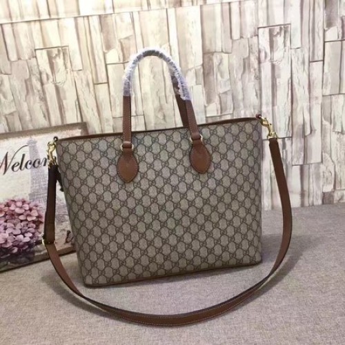 Gucci GG Supreme Sac fourre-tout 453705 Marron