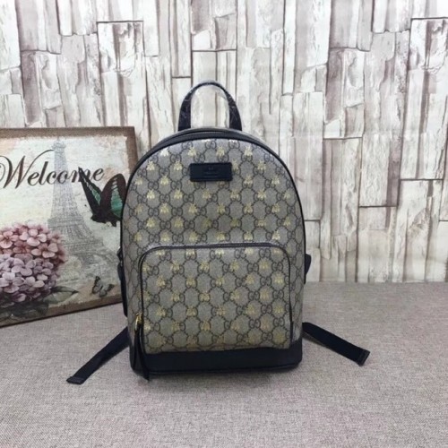 Sac à dos Gucci GG Supreme abeilles 427042 Noir