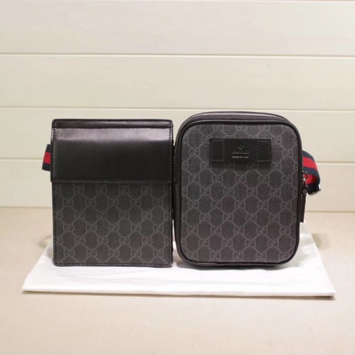 Sac ceinture Gucci GG Supreme 450956 noir