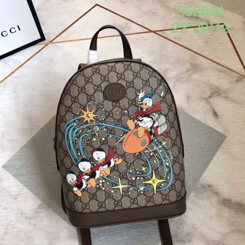 Gucci GG Supreme sac à dos en toile 552884 marron