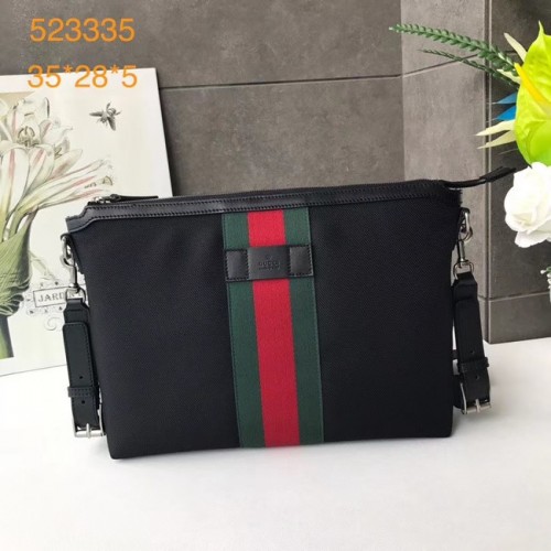 Gucci GG Supreme sac à bandoulière en toile 523335 noir