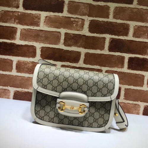 Gucci GG Supreme sac à bandoulière en toile 602204 blanc