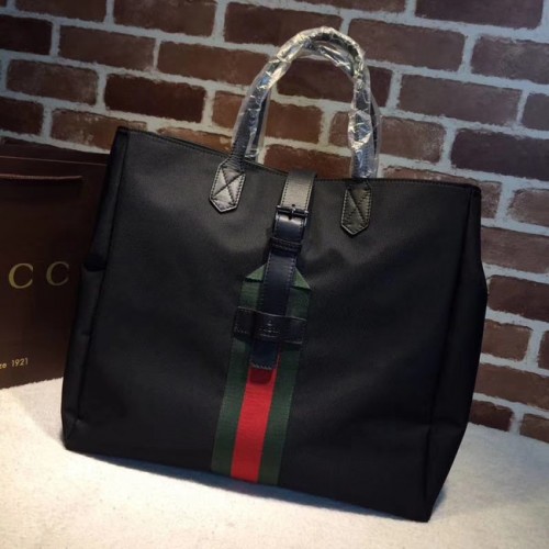 Gucci GG Supreme sac à main en toile 337069 noir