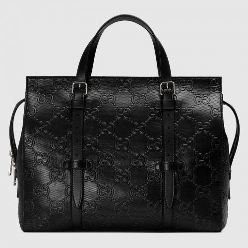 Gucci sac fourre-tout en relief GG 625774 Noir