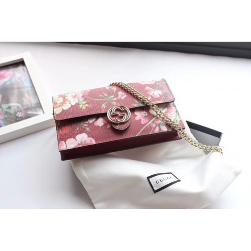 Gucci GG pochette à bandoulière en toile de qualité supérieure 409340 Bordeaux