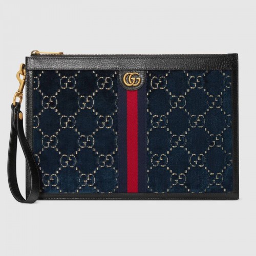 Pochette en velours Gucci GG 575371