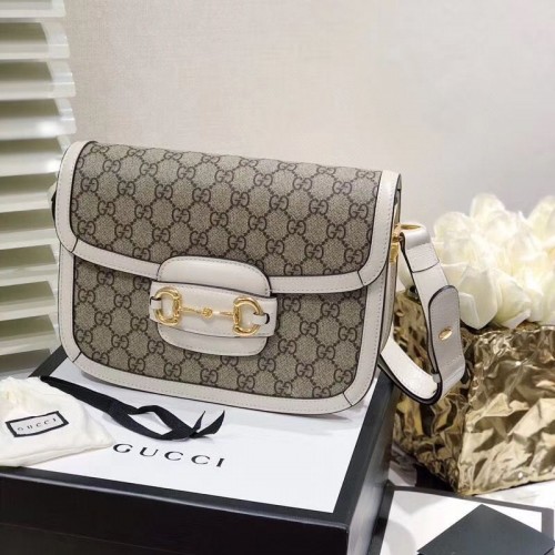Gucci Horsebit 1955 Sac Suprême GG 602204 Blanc