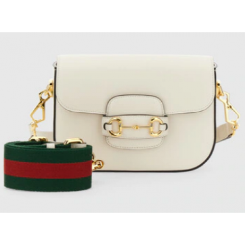 Gucci Horsebit 1955 mini sac 658574 Blanc