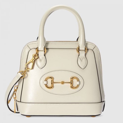 Gucci Horsebit 1955 mini sac à main 640716 blanc