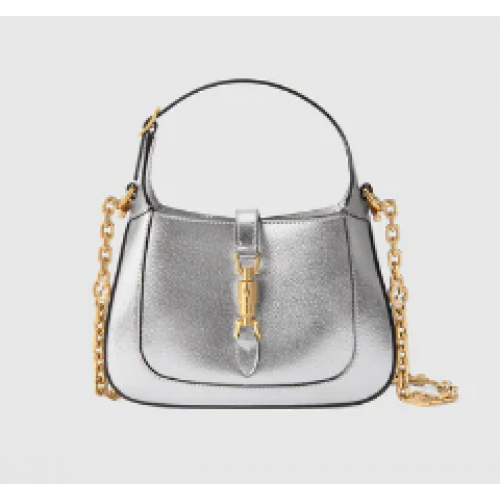 Gucci Jackie 1961 mini sac lamé 675799 Argent