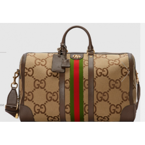 Gucci Jumbo GG grand sac de sport 696039 marron