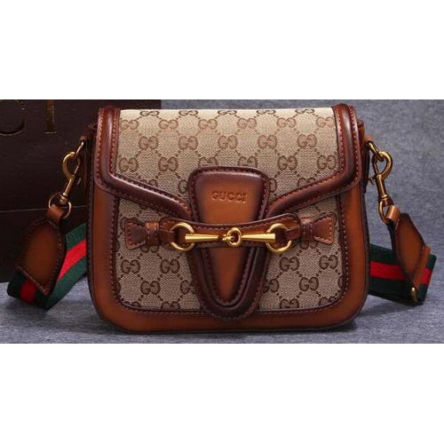 Gucci Lady Web Original GG Sac à bandoulière en toile 383848 Blé