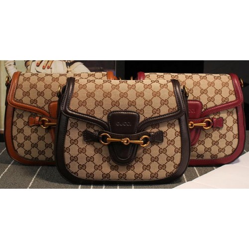 Gucci Lady Web Original GG Sac à bandoulière en toile 383848