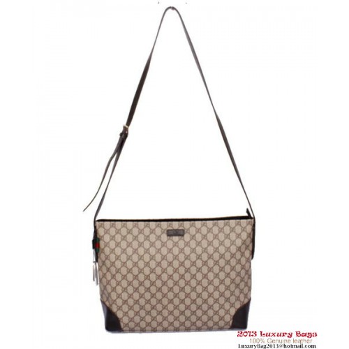 Gucci Grand sac messager en toile GG Original 308930 Noir