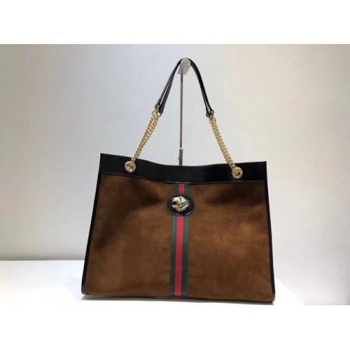 Gucci Grand cabas à tête de tigre 537219 marron