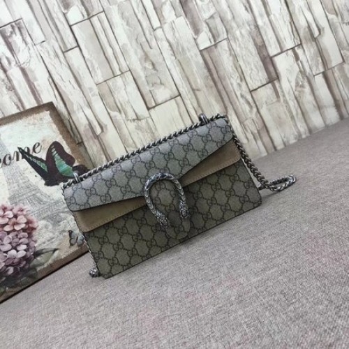Gucci Medium Dionysus GG Sac à bandoulière en toile 499623 abricot