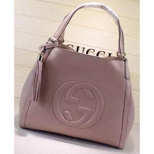 Gucci Medium Soho Sac à bandoulière Cuir de veau 282309 Abricot
