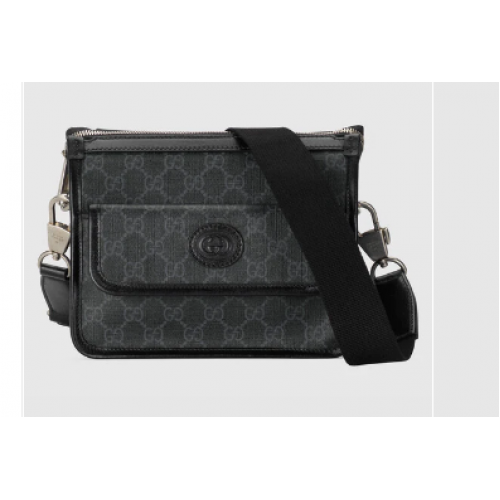 Gucci Sac Messenger avec Interlocking G 674164 noir