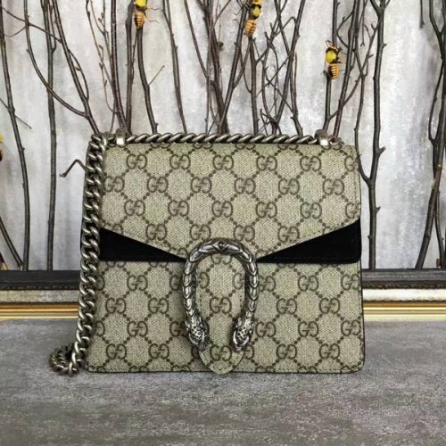 Gucci Mini Dionysus GG Sac à bandoulière en toile 421970 Noir