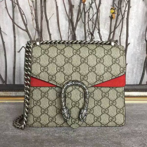Gucci Mini Dionysus GG Sac à bandoulière en toile 421970 Rouge