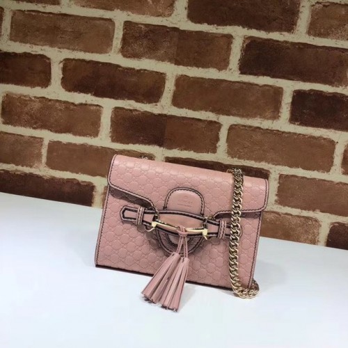 Gucci Mini sac en cuir 449636 rose
