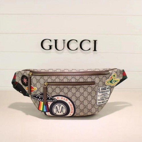Gucci Night Courrier sac ceinture souple GG Supreme 529711 marron