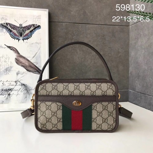 Gucci Ophidia GG Mini sac à bandoulière 598130 marron