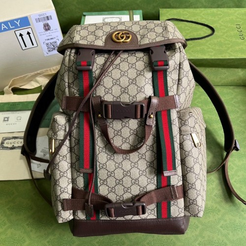 Gucci Ophidia GG Supreme sac à dos 690999 Marron