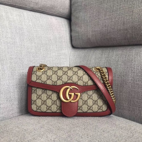 Gucci Ophidia GG Supreme petit sac à bandoulière 443497 rouge