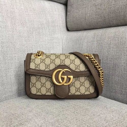 Gucci Ophidia GG Supreme petit sac à bandoulière 446744 marron
