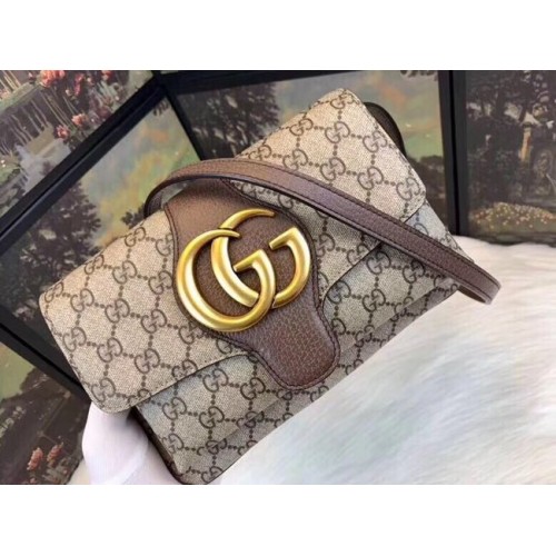 Gucci Ophidia GG Supreme petit sac à bandoulière 550129 marron