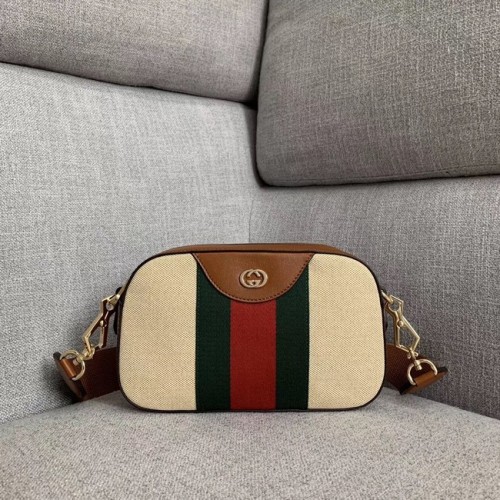 Gucci Vintage sac à bandoulière en toile 575073 Camel