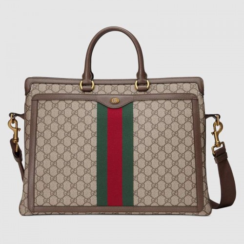 Gucci porte-documents Ophidia GG 547970 marron