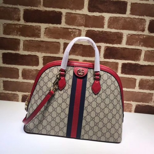 Gucci Ophidia GG sac à poignée supérieure moyen 524533 rouge