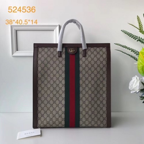 Gucci Ophidia GG sac à poignée supérieure moyen 524536 marron