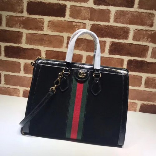 Gucci Ophidia sac à poignée supérieure moyen 524537 noir