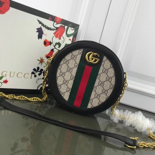 Gucci Ophidia mini GG sac à bandoulière rond 171285 noir