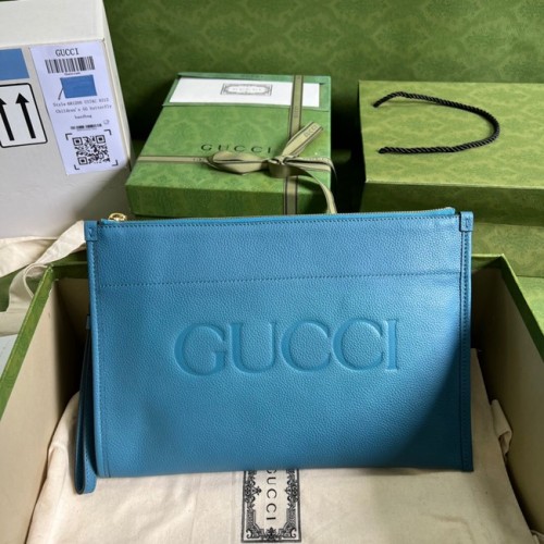 Gucci pochette Ophidia cuir 681200 bleu