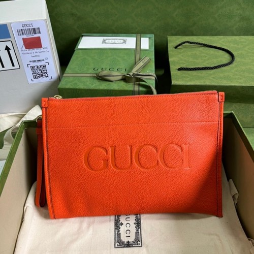 Gucci pochette Ophidia cuir 681200 orange