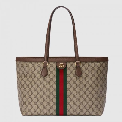 Gucci Ophidia série moyen GG Tote Bag 631685 marron