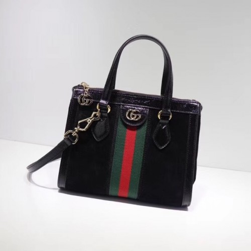 Gucci Ophidia petit sac fourre-tout GG 547551 Daim noir