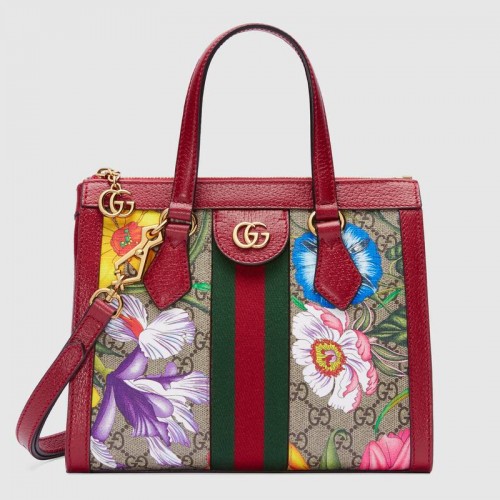 Gucci Ophidia petit sac fourre-tout GG 547551 rouge