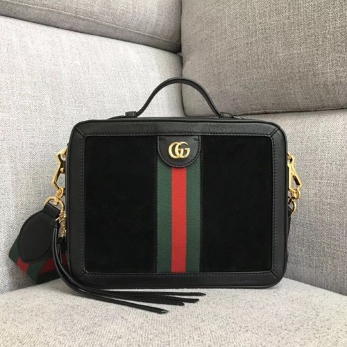 Gucci Ophidia petit sac à bandoulière 550622 Daim noir