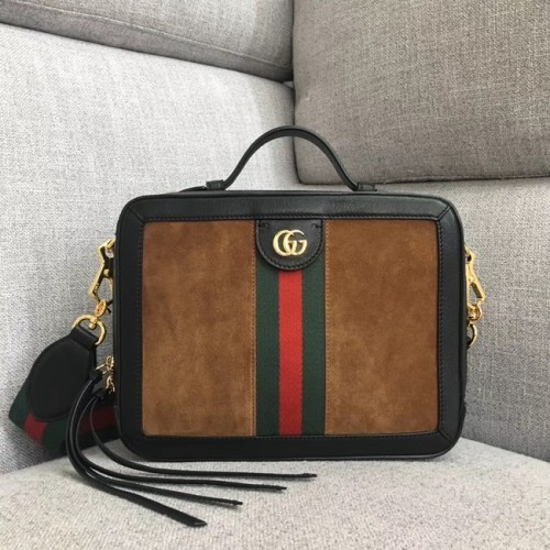 Gucci Ophidia petit sac à bandoulière 550622 daim marron
