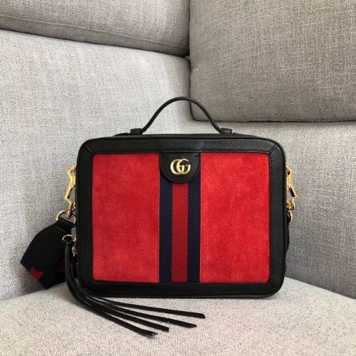 Gucci Ophidia petit sac à bandoulière 550622 daim rouge