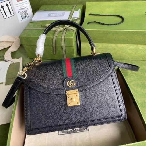 Gucci Ophidia petit sac à main avec Web 651055 noir