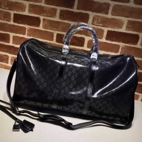 Gucci PVC Keepall Strap Sac de voyage 206500 noir