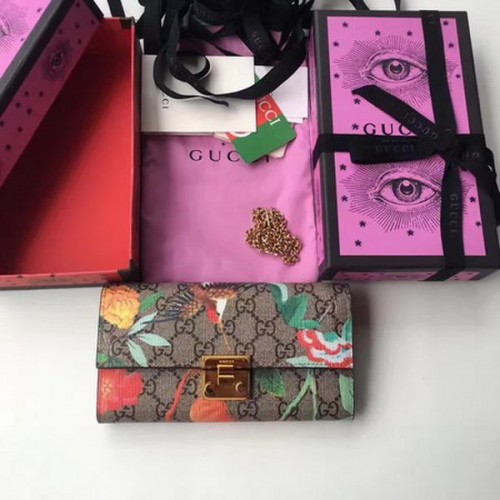 Gucci Cadenas Portefeuille Continental 453506 Rouge