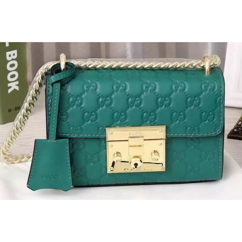 Gucci Cadenas Gucci Signature Sac à bandoulière 409487 Vert