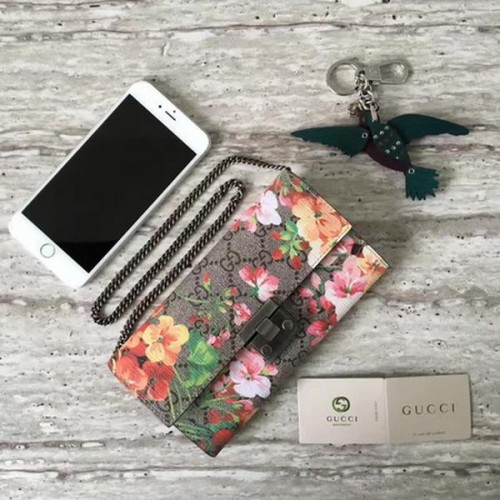 Gucci Cadenas Tian Continental Portefeuille 453506 Vin